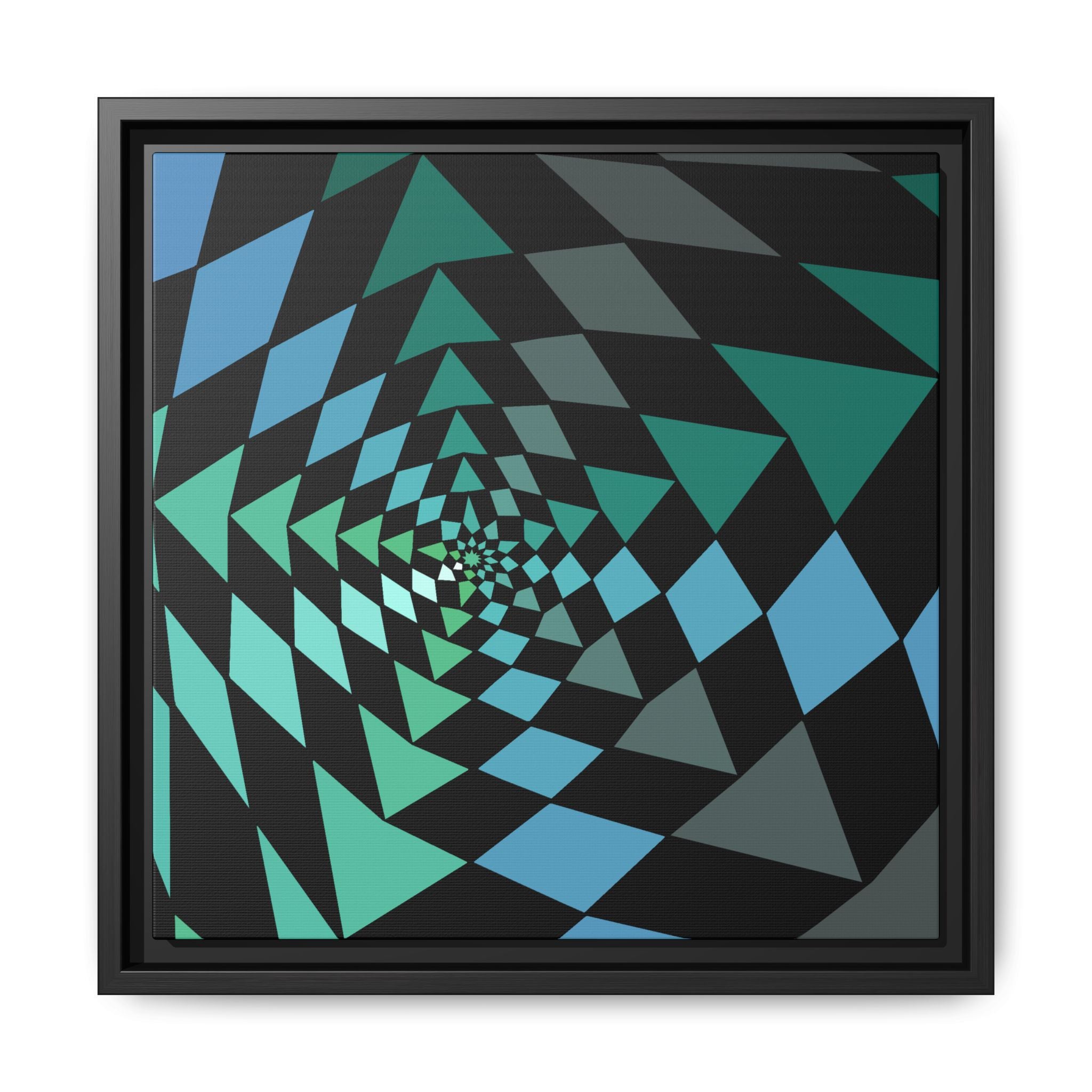 Matte Canvas, Framed (Multi-color) 14" x 14" Black 1.25"