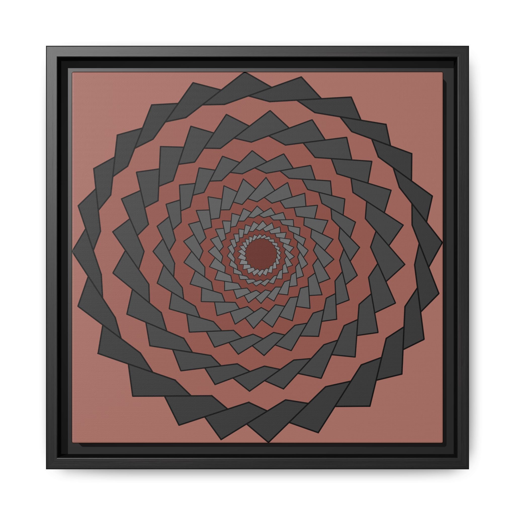 Matte Canvas, Framed (Multi-color) 14" x 14" Black 1.25"