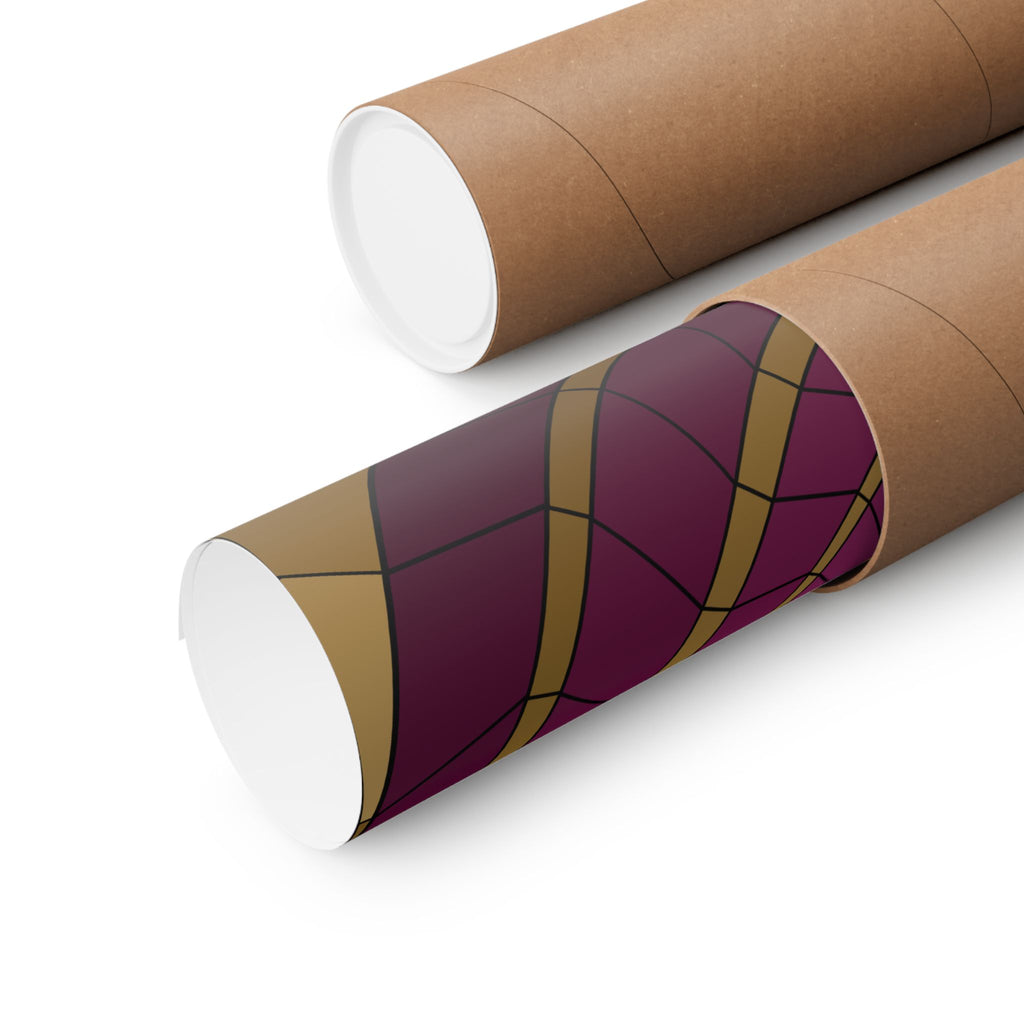 Abstract Spiral Art Poster — Geometric Matte Vertical Wall Print