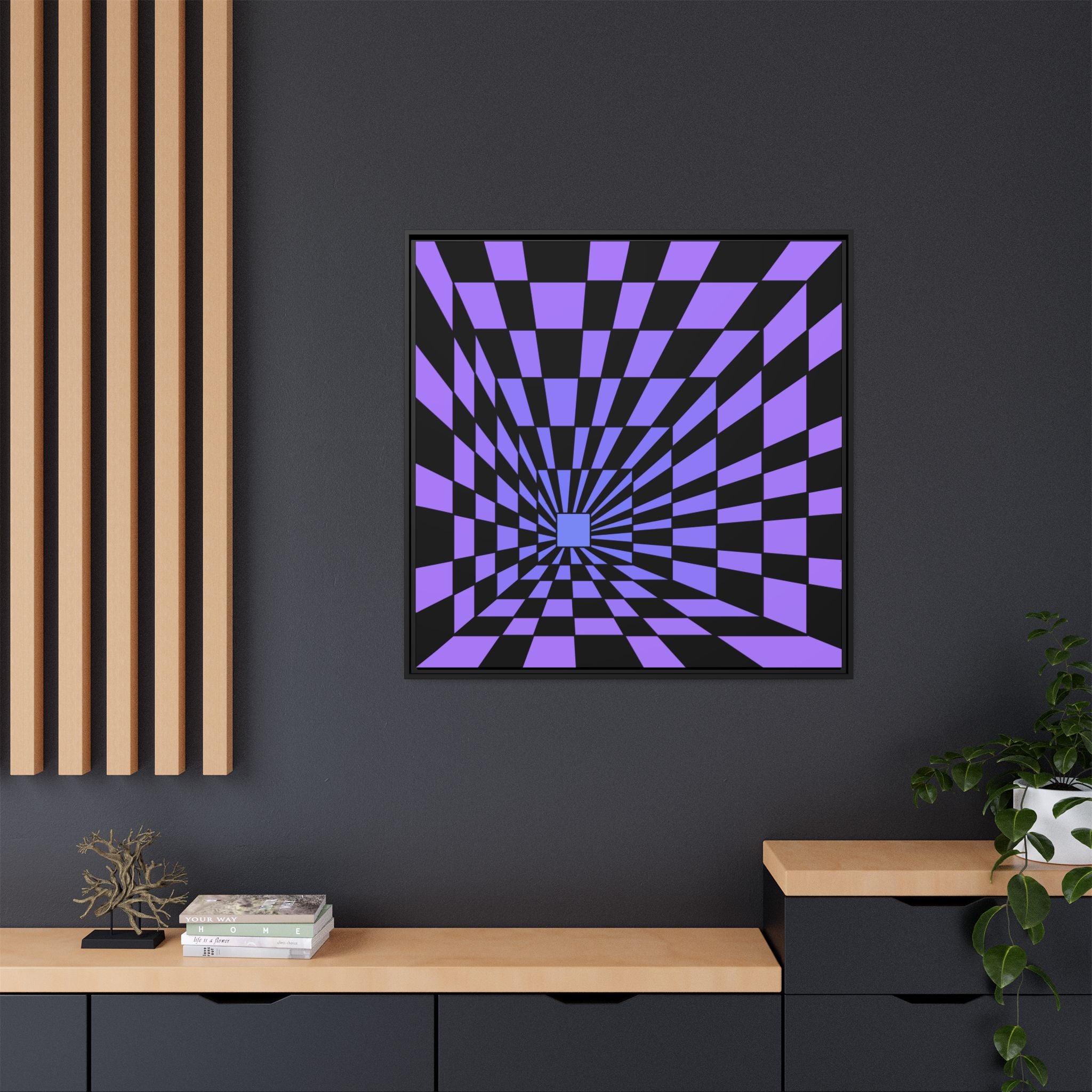 Matte Canvas, Framed (Multi-color)