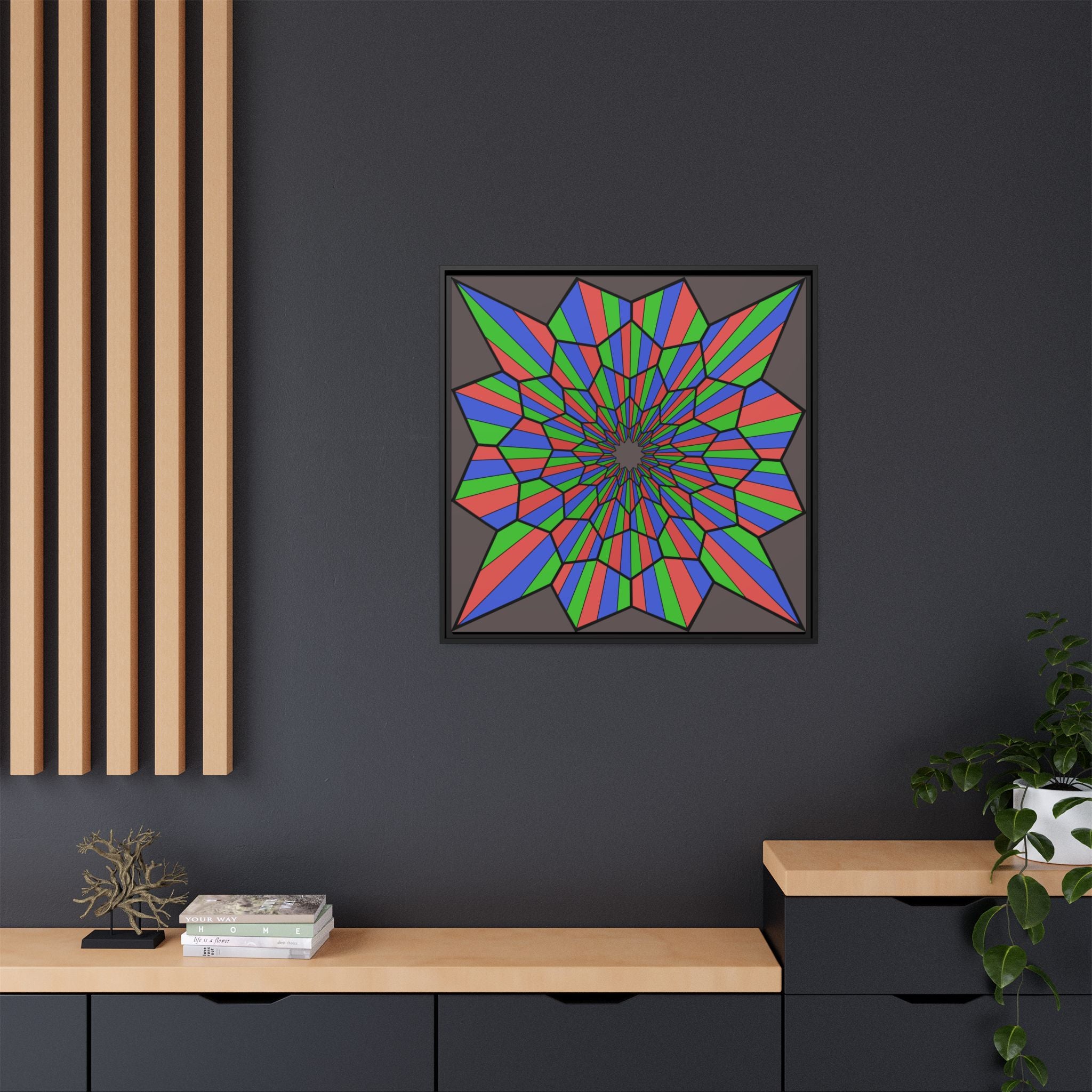 Matte Canvas, Framed (Multi-color)