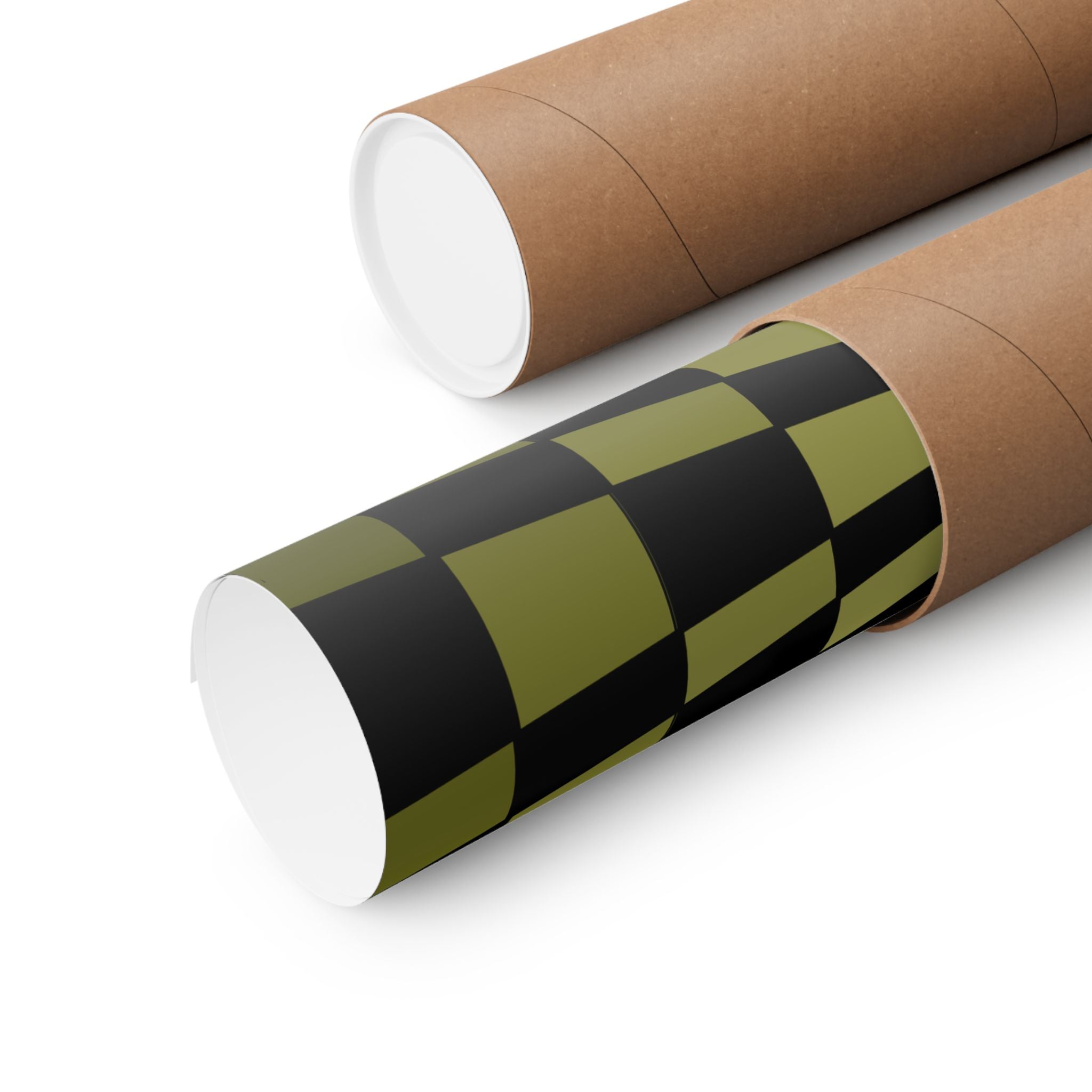 Optical Illusion Checkerboard Poster