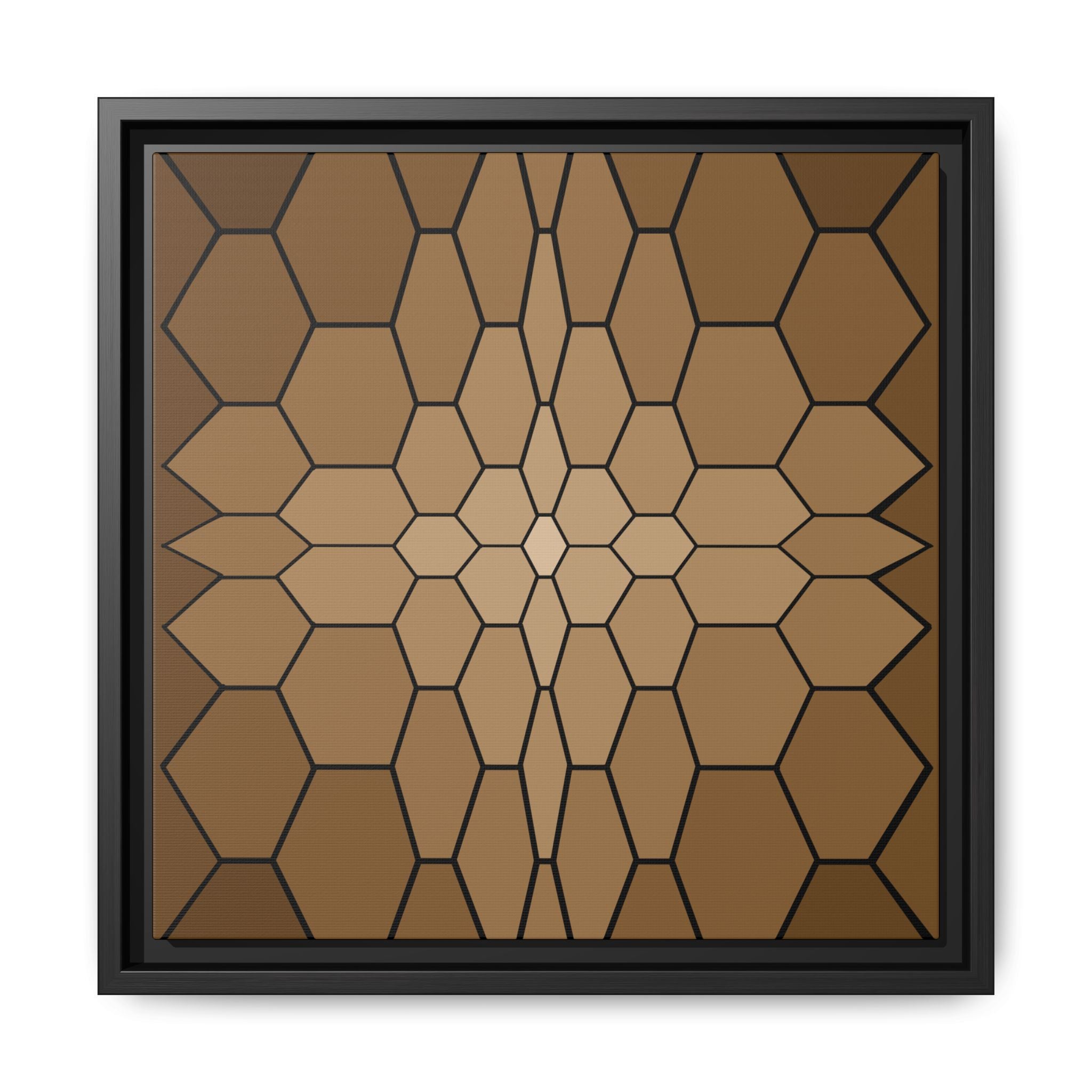 Matte Canvas, Framed (Multi-color) 14" x 14" Black 1.25"