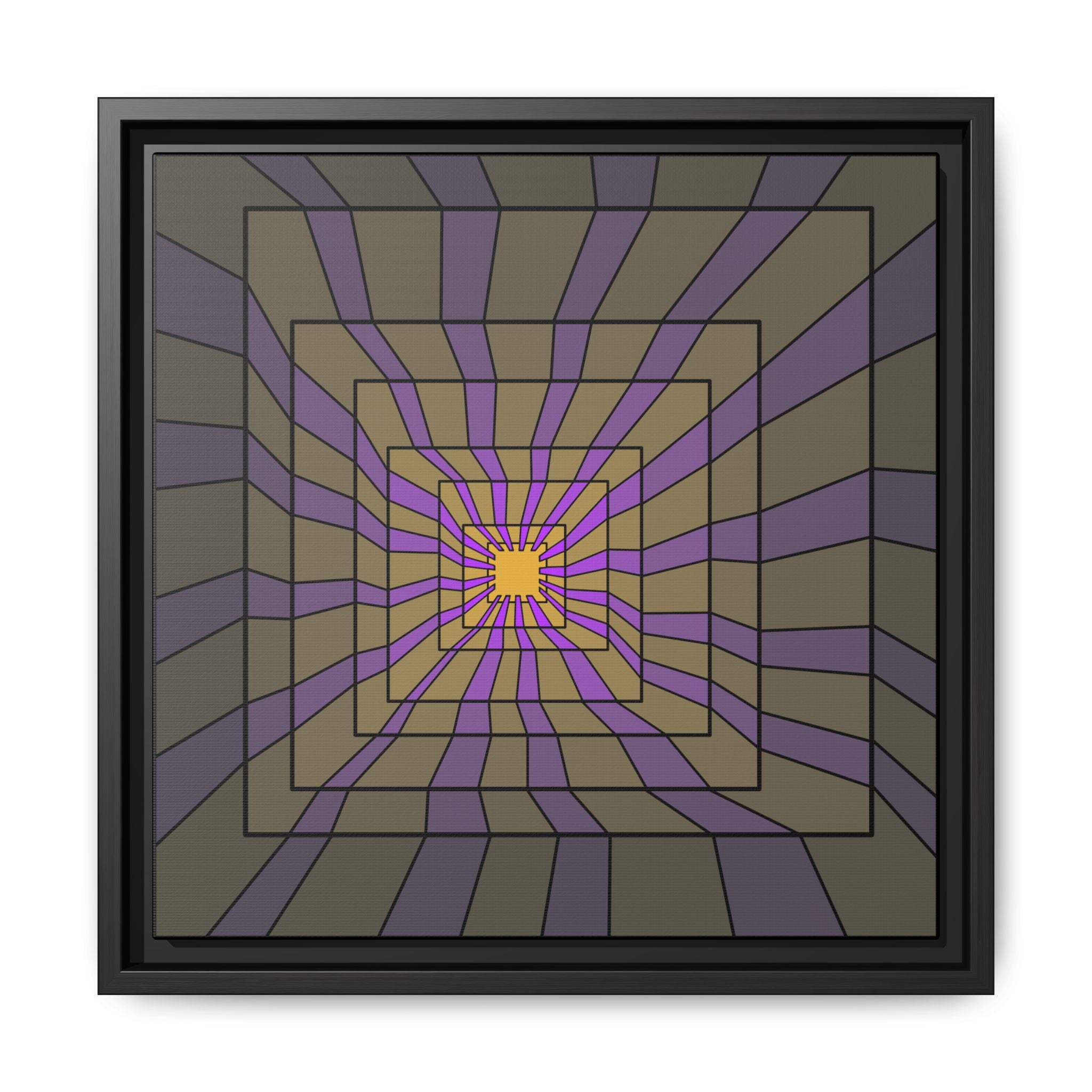 Matte Canvas, Framed (Multi-color) 14" x 14" Black 1.25"