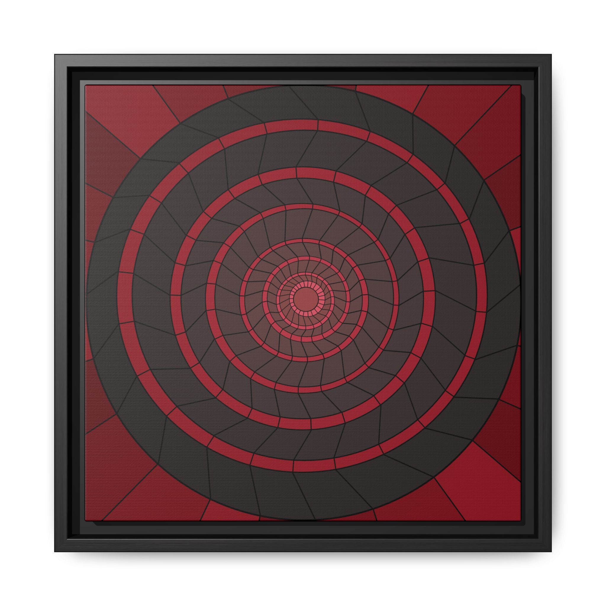 Matte Canvas, Framed (Multi-color) 14" x 14" Black 1.25"