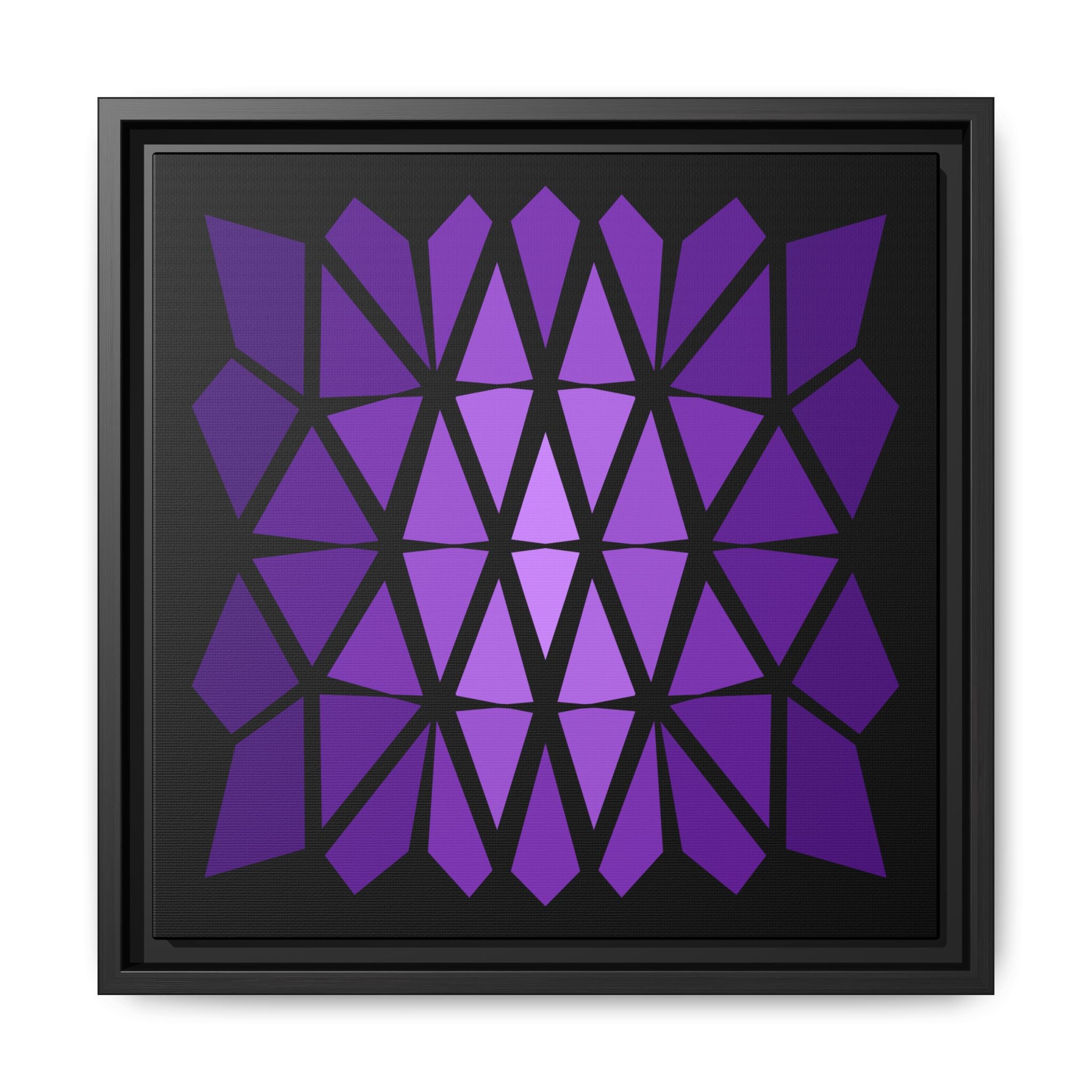 Matte Canvas, Framed (Multi-color) 14" x 14" Black 1.25"